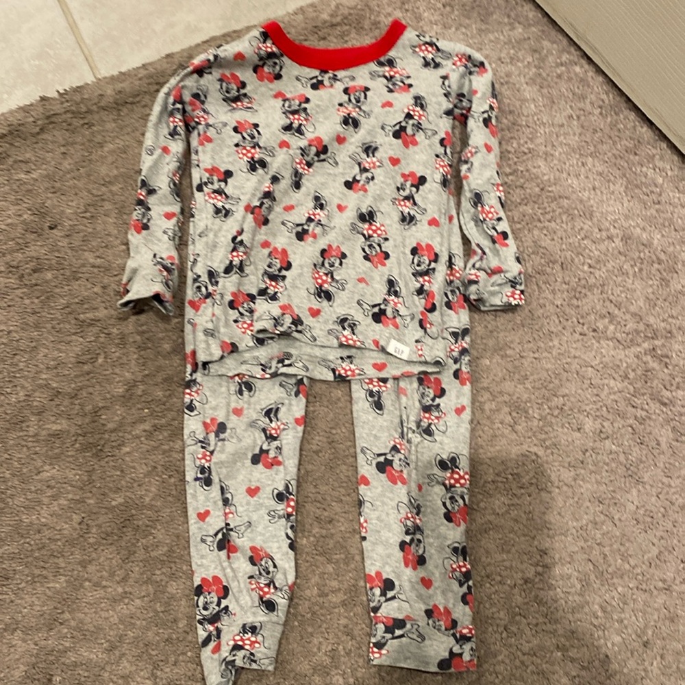 Little girl Minnie Mouse two piece pj